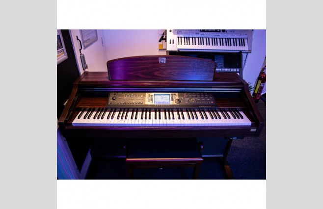 Used Yamaha CVP206 Satin Mahogany Digital Piano Complete Package (SN:601114) - Image 1